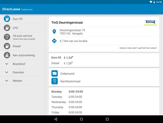 DirectLease Tankservice android App screenshot 3